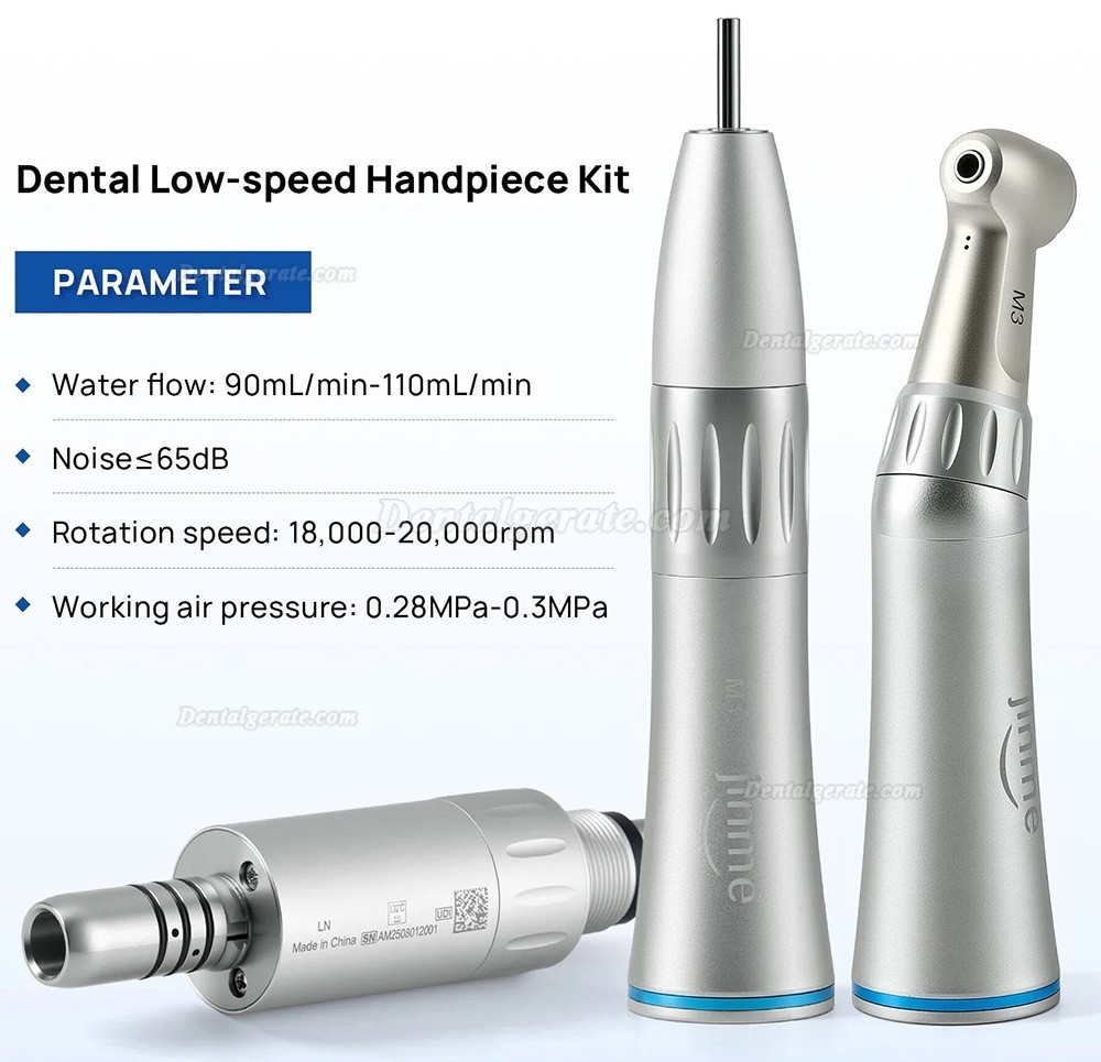 Jinme M3 Niedriggeschwindigkeits Handst&uuml;ck Set (Winkelst&uuml;ck + gerades Handst&uuml;ck + Luftmotor)